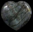 Flashy Polished Labradorite Heart #58894-1